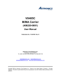 VX405C M/MA Carrier User Manual