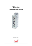 Maestro Installation Guide