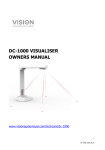 DC-1000 VISUALISER OWNERS MANUAL