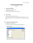 User Manual for Matrix Maker