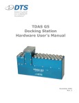 TDAS G5 Docking Station Hardware User`s Manual