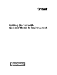 Getting Started with Quicken Home & Business 2008