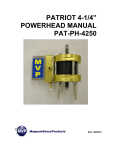 4-1/4" Patriot Powerhead Manual