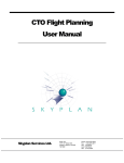 CTO Flight Planning - User Manual