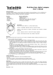 Multifunctions digital compass User`s manual