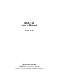 SBS–150 User`s Manual