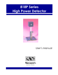 Newport 818P Thermopile detector