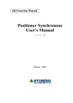 Positioner Synchronous User`s Manual