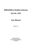 NMEA2000 to Modbus Gateway Part No. 3155 User Manual