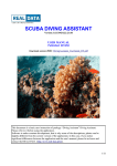 Diving Assistant - User Manual
