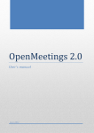 OPENMEETINGS 2.0 - User`s manual