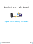 1. About Lepide Active Directory Self Service