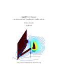 Qsci User Manual - an electrostatic conductive shells solver -