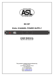 User Manual PS 260 [ASL]