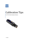 2009 YSI Calibration Tips rev 1-26