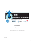 USER`S MANUAL - ASE Student Certification