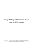 GForge AS Project Administrator Manual