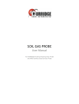 Soil Gas Probe User`s Manual