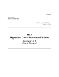 HTX [1ex] Hypertext Cross-Reference Utilities