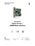 SNMP/Web Interface - GE Digital Energy