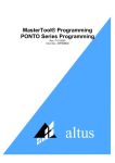 MasterTool Programming, PONTO Series Programming