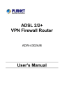 ADSL 2/2+ VPN Firewall Router