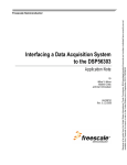 Interfacing a Data Acquisition System to the DSP56303