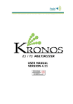 Prodys Kronos manual - fra www.interstage.dk