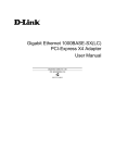 Gigabit Ethernet 1000BASE-SX(LC) PCI-Express X4 - D-Link