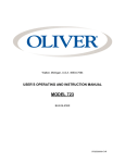 user`s operating and instruction manual model 723