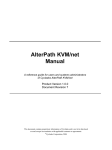 AlterPath KVM/net Manual