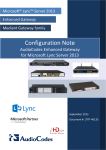Configuration Note - NFS Professional Services
