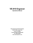 VE810 Engraver Manual - Vision Engraving & Routing Systems