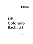 Installing HP Colorado Backup II