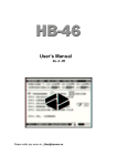 user`s manual for the header bag machine, version 46-2-05