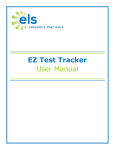 EZ Test Tracker User Manual