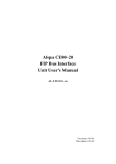 Alspa CE80–20 FIP Bus Interface Unit User`s Manual