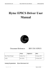Hytec EPICS Driver User Manual
