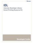 IDL Smart Printing Resource Kit Developer Guide