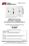 UHBX HDBaseT HDMI extender with PoH , RS232, IR