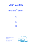 USER MANUAL Britannia Series B1 B2 B3