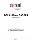 DCP-2000 and DCP-2K4 User Manual