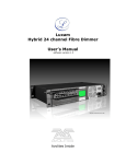 Luxam Hybrid 24 channel Fibre Dimmer User`s Manual