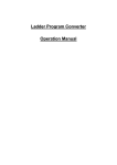 Ladder Program Converter Operation Manual