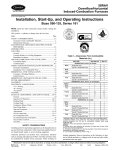 Installation, Start-Up, and Operating Instructions