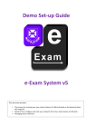 Demo!Set(up!Guide! ! ! e(Exam!System!v5!!