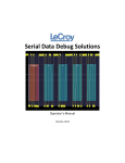 Serial Date Debug Solutions Operator`s Manual