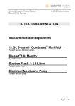 IQ | OQ DOCUMENTATION Vacuum Filtration Equipment 1-, 3