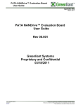 PATA NANDrive™ Evaluation Board User Guide Rev 00.001