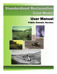 SRCE User Manual - Standardized Reclamation Cost Estimator